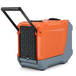 high-capacity commercial dehumidifier with built-in pump, industrial dehumidifier for water damage restoration