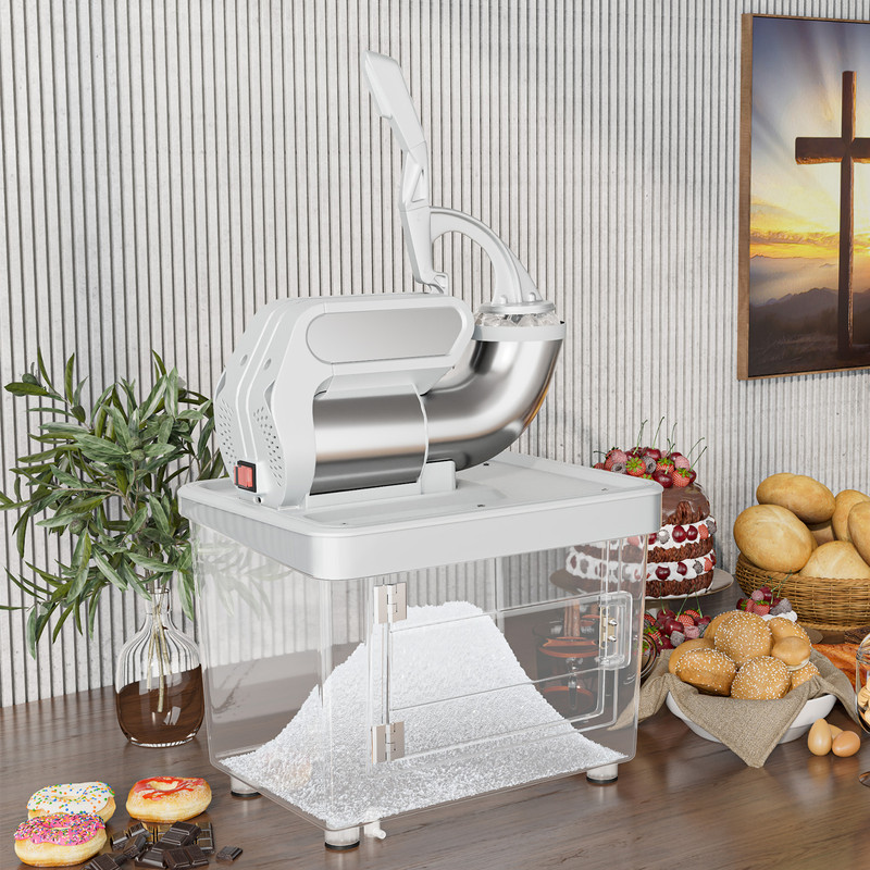 HighCapacity Commercial Ice Crusher With Dual Stainless Steel Blades Safety Switch ETLApproved Ice 1