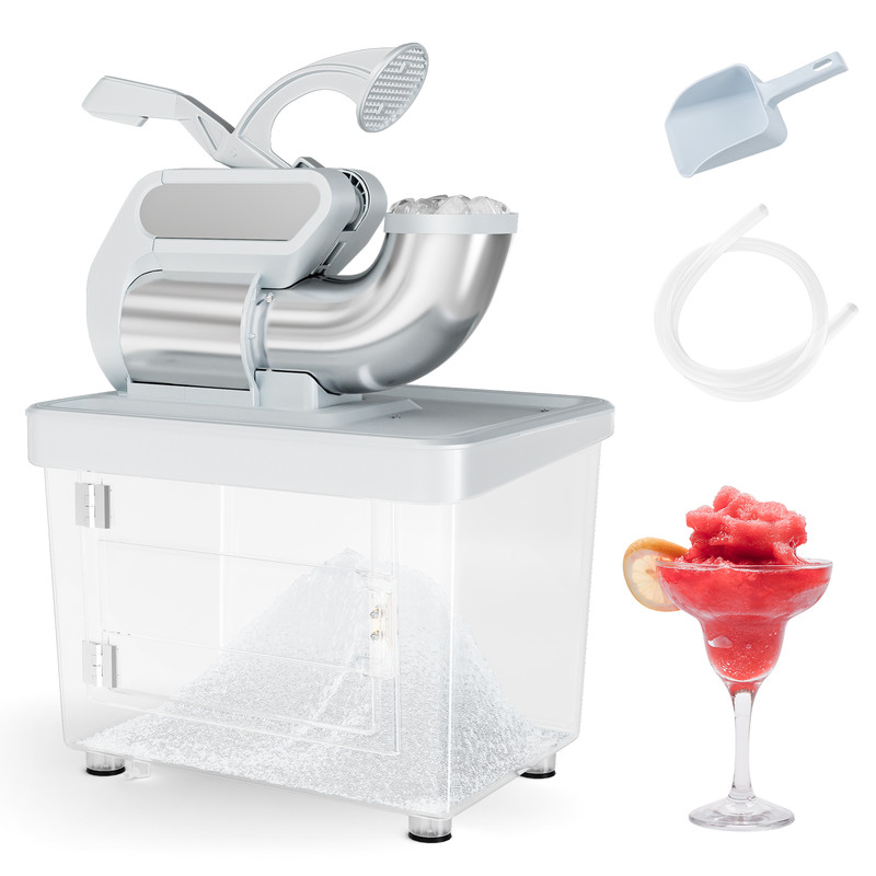 HighCapacity Commercial Ice Crusher With Dual Stainless Steel Blades Safety Switch ETLApproved Ice 0