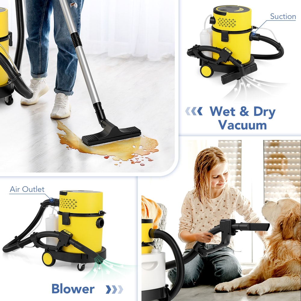 Powerful 4in1 Portable Wet Dry Vacuum Cleaner MultiSurface Floor Carpet Car Detailing Vacuum 2
