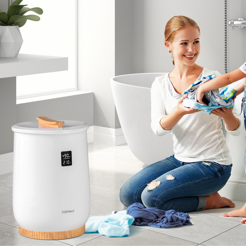 20L Large Heated Towel Warmer LED Display Button Control For Fast Warming 1