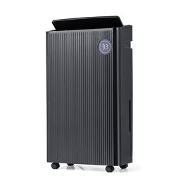 4500 sq. ft 57 pint quiet dehumidifier for basement, 4 modes for custom humidity control
