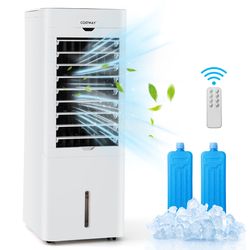 portable evaporative air cooler & heater3 modes, 3 sp, eeds, dual ice boxes