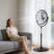 HeavyDuty 18Inch Pedestal Fan With 3 Speeds  Adjustable Height HighVelocity Airflow 0