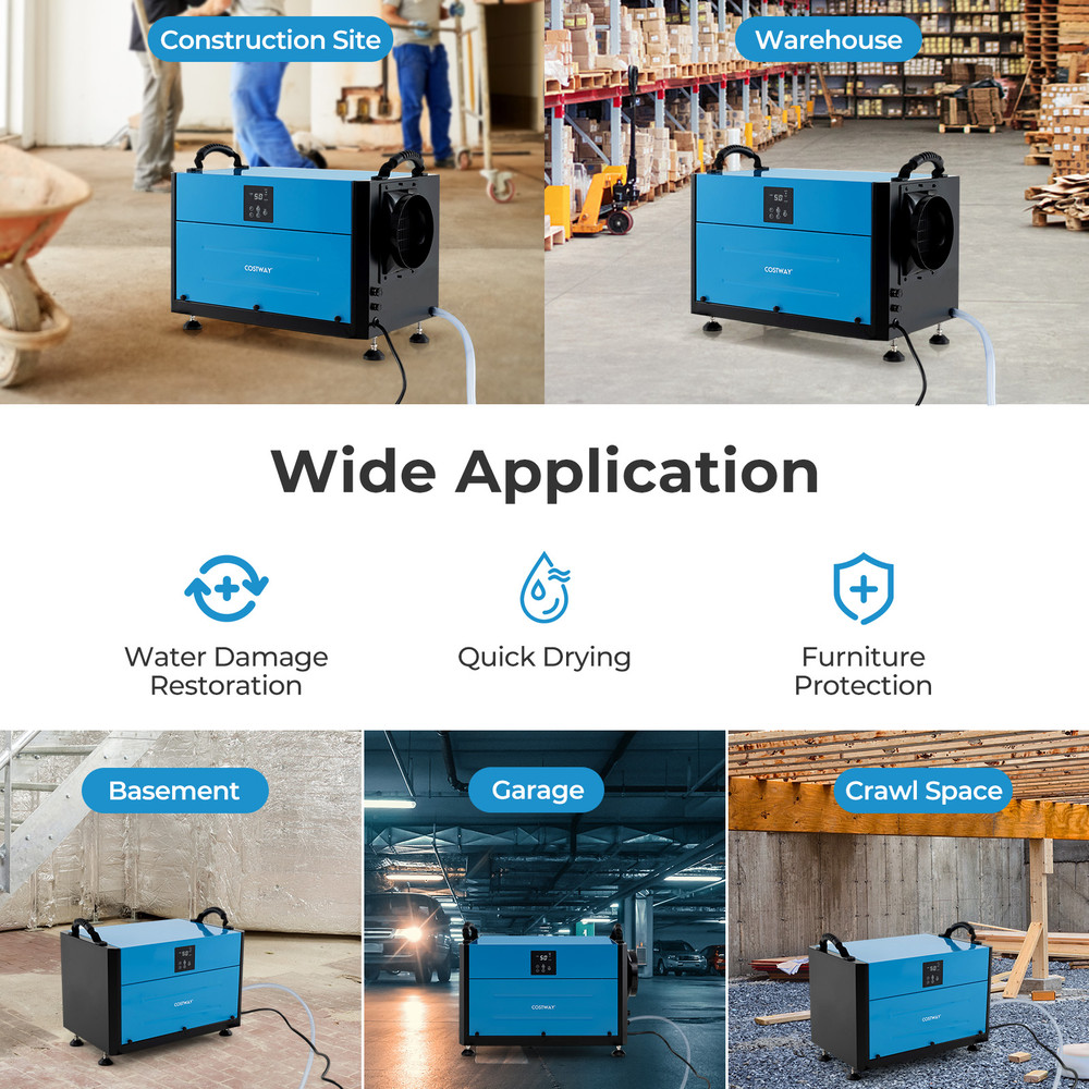 192 Pint Crawl Space Dehumidifier With 3 Modes And 24H Timer CommercialGrade Moisture Control 5
