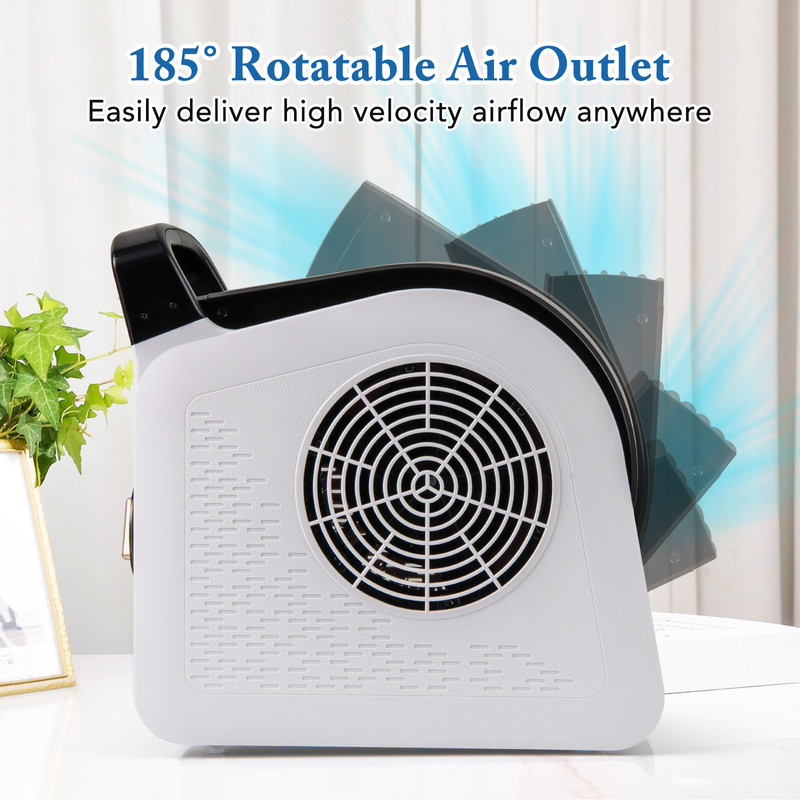 High Velocity Blower Fan Utility Air Mover With 3 Speeds And 185 Pivoting Head For Rapid Drying Eff 2