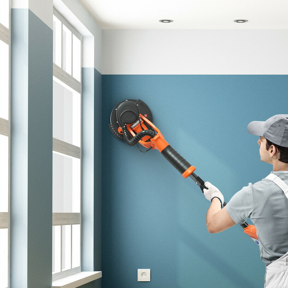 Professional Electric Foldable Drywall Sander 750W Variable Speed Control For DustFree Wall Sanding 1
