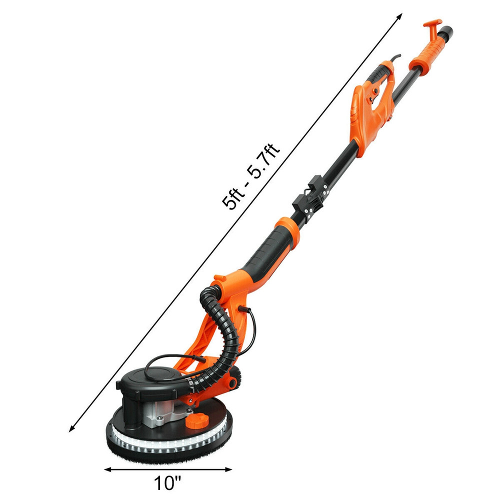 Professional Electric Foldable Drywall Sander 750W Variable Speed Control For DustFree Wall Sanding 7
