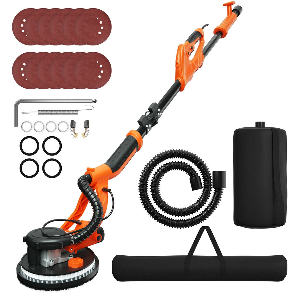 Professional Electric Foldable Drywall Sander 750W Variable Speed Control For DustFree Wall Sanding 6