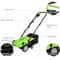 13 Inch 12 Amp Electric Scarifier With Collection Bag And Removable Blades Corded Lawn Dethatcher W 2