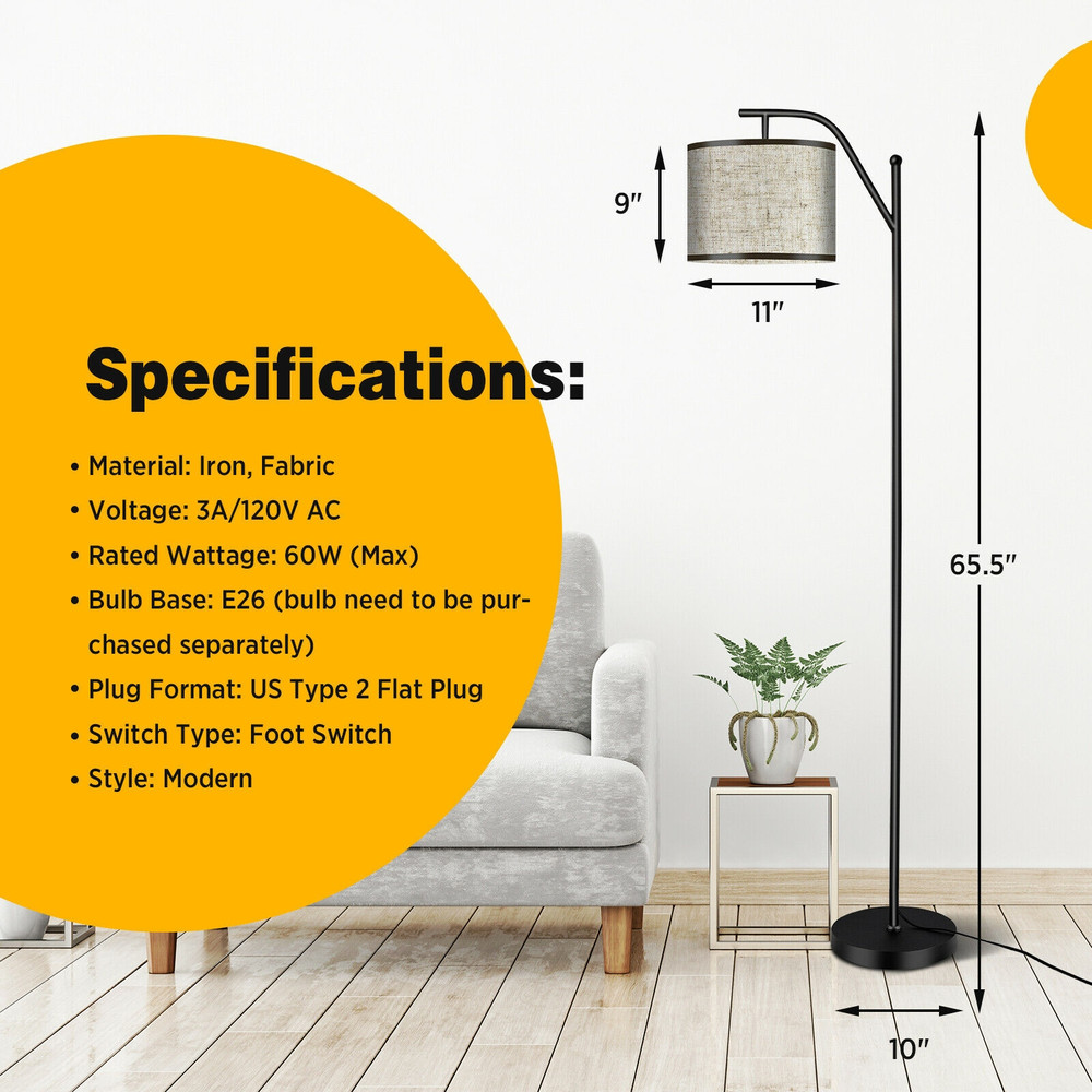 Modern Standing Floor Lamp with Adjustable Head – Perfect for Living Room & Bedroom Reading Light