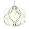 Modern Dimmable Warm White LED Chandelier, Adjustable Height, ETL Certified Pendant Light for Living Room & Bedroom