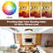24W Modern LED Mount Ceiling Light, Wood Pattern & Metal Frame, Energy-Efficient Warm White Light