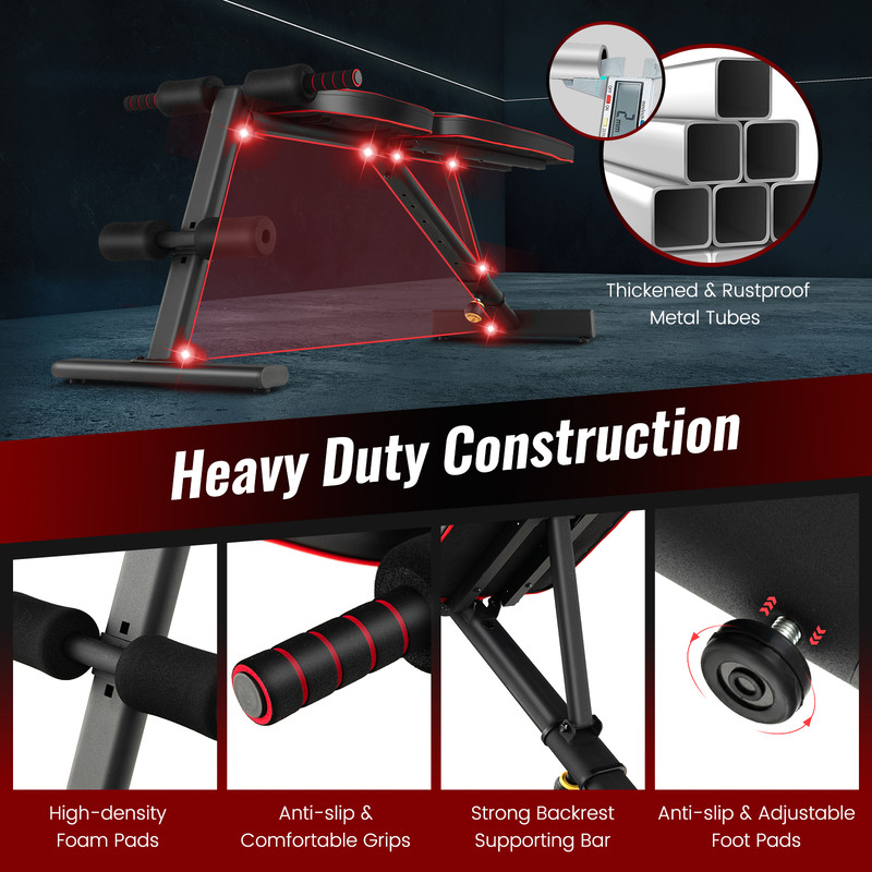 Adjustable Weight Bench For Full Body Strength Training Foldable InclineDecline Workout Bench For H 4