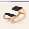Wooden Rocking Chair With Comfortable Padded Seat Cushion And Knee Support Ergonomic Kneeling Chair 7