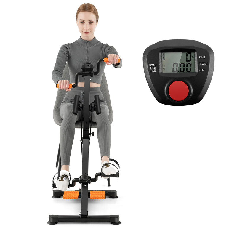 Adjustable LCD Pedal Exercise Bike With Hand Foot Massage Home Rehabilitation Equipment 0