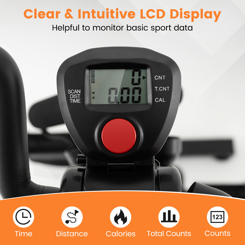 Adjustable LCD Pedal Exercise Bike With Hand Foot Massage Home Rehabilitation Equipment 2