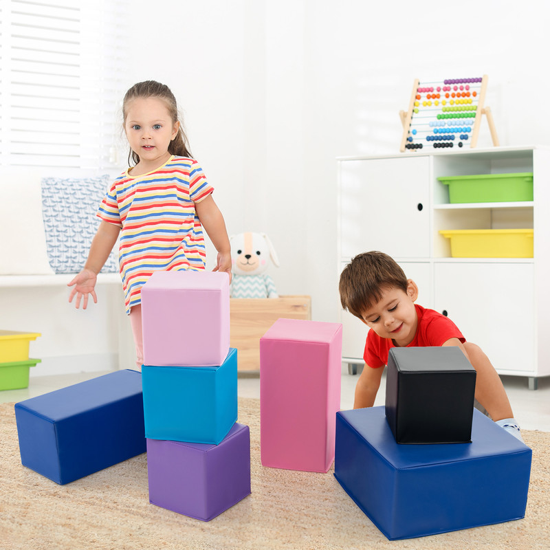Big Foam Building Blocks For Toddlers 7Piece Set For Creative Play Learning 1