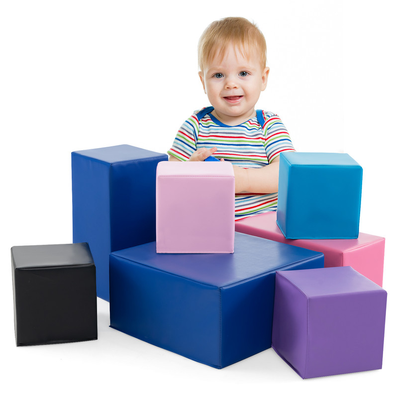 Big Foam Building Blocks For Toddlers 7Piece Set For Creative Play Learning 5