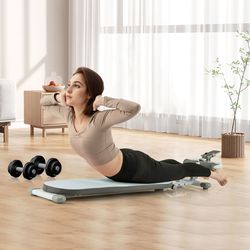 adjustable sit up bench workout, 3-angle multifunctional exercise bench for core training
