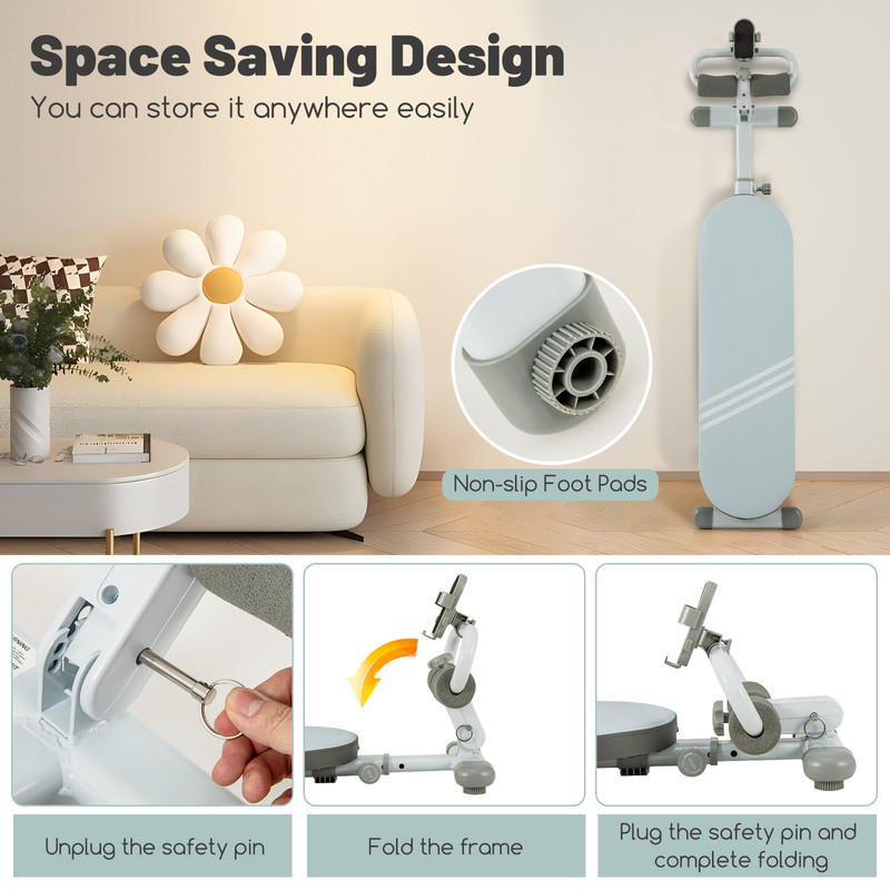 Adjustable Sit Up Bench Workout 3Angle Multifunctional Exercise Bench For Core Training 3