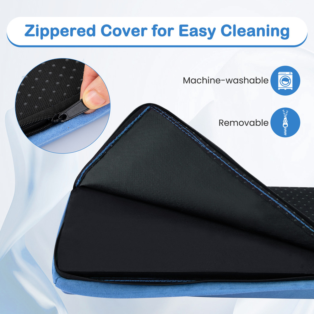 7 FT Folding Balance Beam Removable Suede Cover NonSlip Bottom For Gymnastics 7