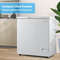 3.5/5 Cu.ft Compact Chest Freezer with Removable Storage Basket, Energy-Efficient & Space-Saving
