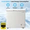 3.5/5 Cu.ft Compact Chest Freezer with Removable Storage Basket, Energy-Efficient & Space-Saving