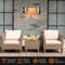 1500W Wall-Mounted Electric Patio Heater, Infrared Heater with Remote Control & Adjustable Heat Settings