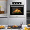 24 Inch Single Wall Oven 2.47Cu.ft with 5 Cooking Modes, Built-in Electric Oven for Family & Parties