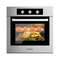 24 Inch Single Wall Oven 2.47Cu.ft with 5 Cooking Modes, Built-in Electric Oven for Family & Parties