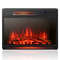 Recessed Electric Fireplace Heater, 25 Inches Wall-Mounted, Energy-Efficient & Adjustable Flame