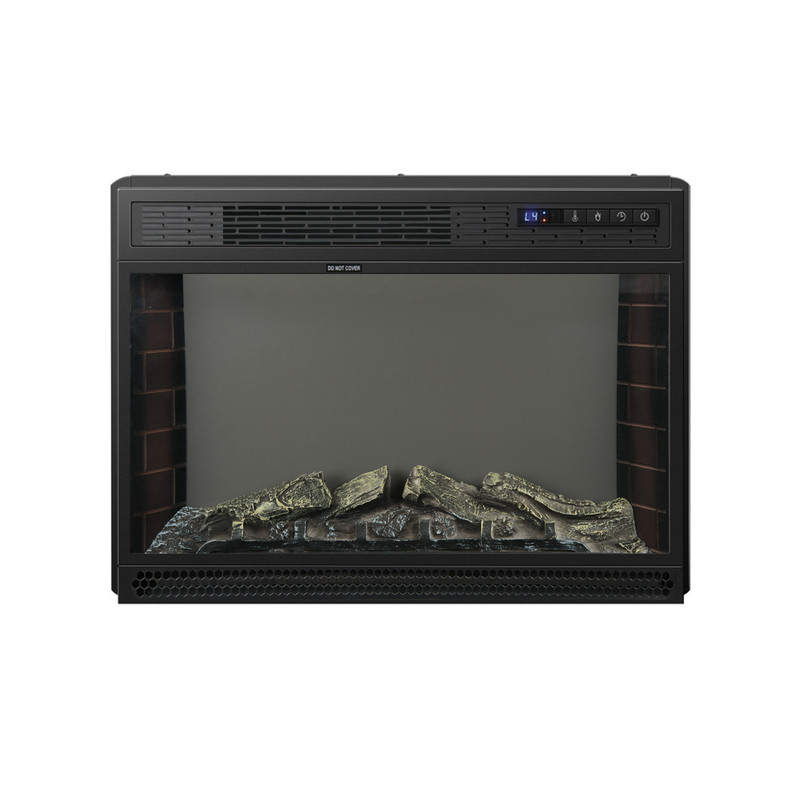 Recessed Electric Fireplace Heater, 25 Inches Wall-Mounted, Energy-Efficient & Adjustable Flame