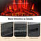 28 Inch Electric Freestanding and Recessed Fireplace with Remote, Realistic Flame & Energy-Efficient Heater