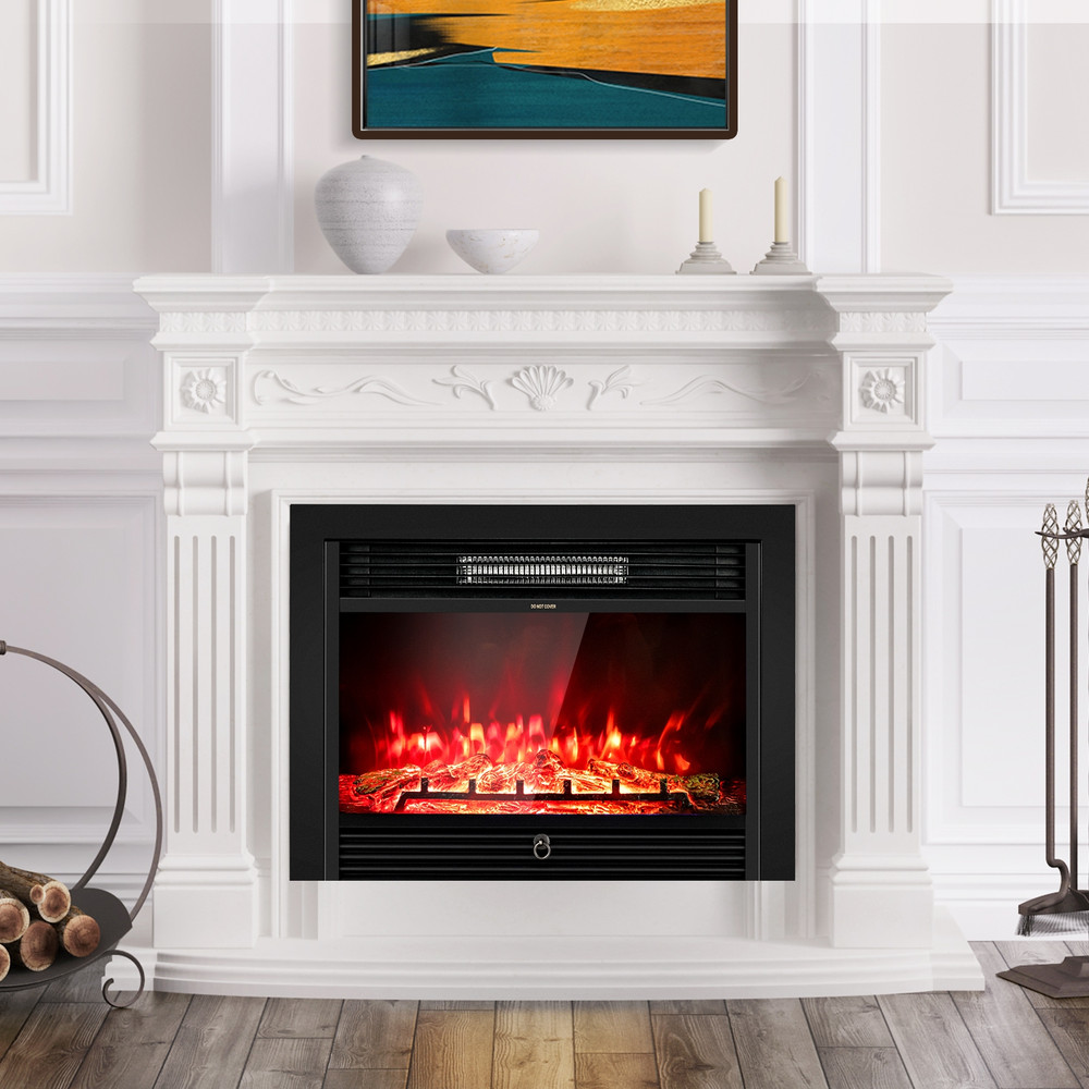 28.5 Inch Electric Fireplace Recessed with 3 Flame Colors, Adjustable Heat & Realistic Flames