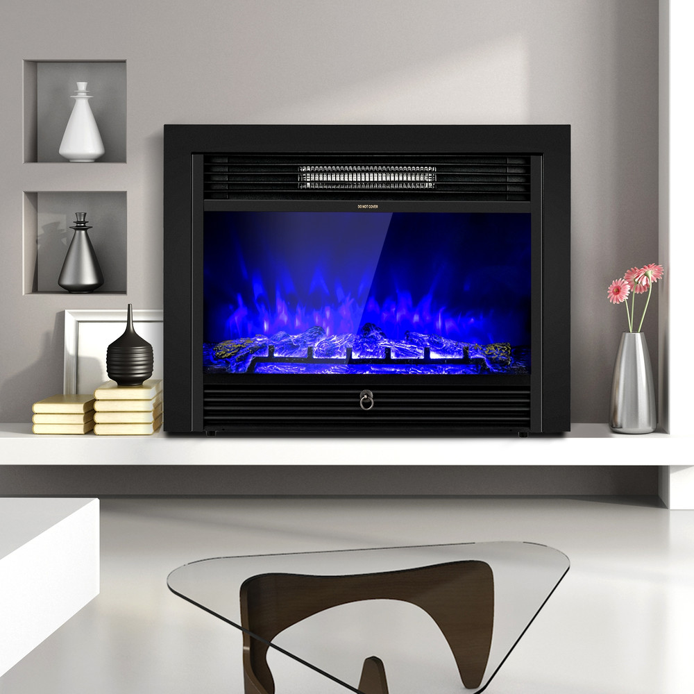 28.5 Inch Electric Fireplace Recessed with 3 Flame Colors, Adjustable Heat & Realistic Flames