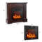 TV Stand Electric Fireplace Mantel With Remote Control Freestanding Heater With Realistic 3D Flame 7