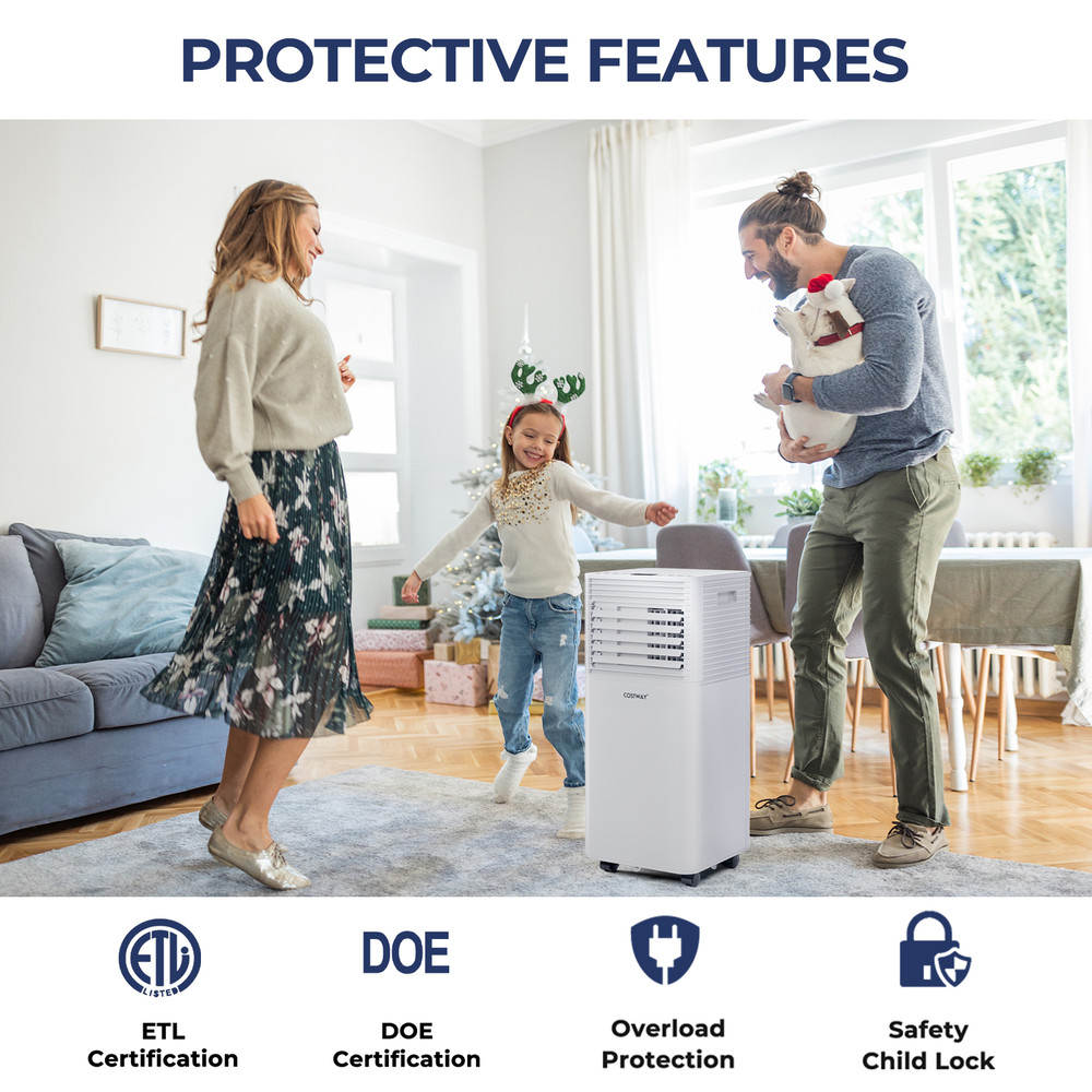 Portable Air Cooler With Fan  Dehumidifier Smart Touch  Remote Control AC For Rooms Home Use 2