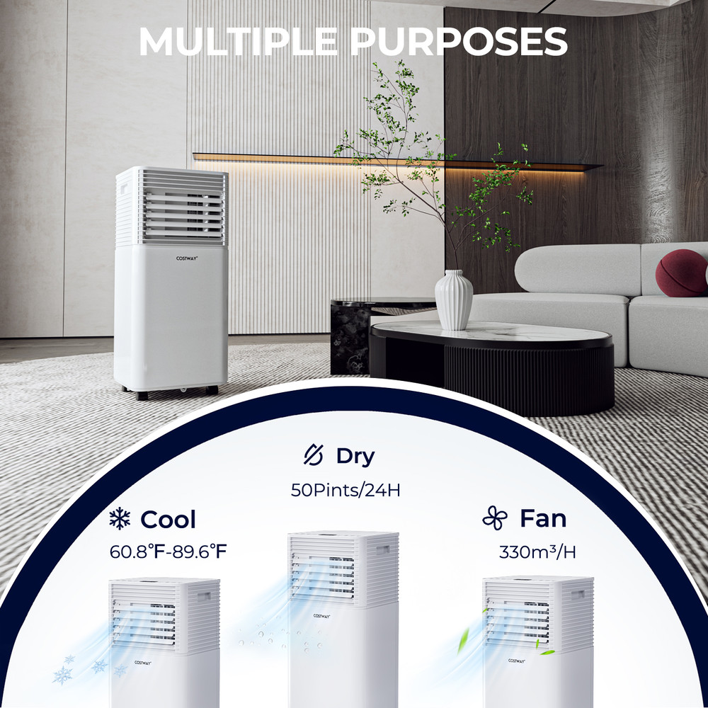 Portable Air Cooler With Fan  Dehumidifier Smart Touch  Remote Control AC For Rooms Home Use 3
