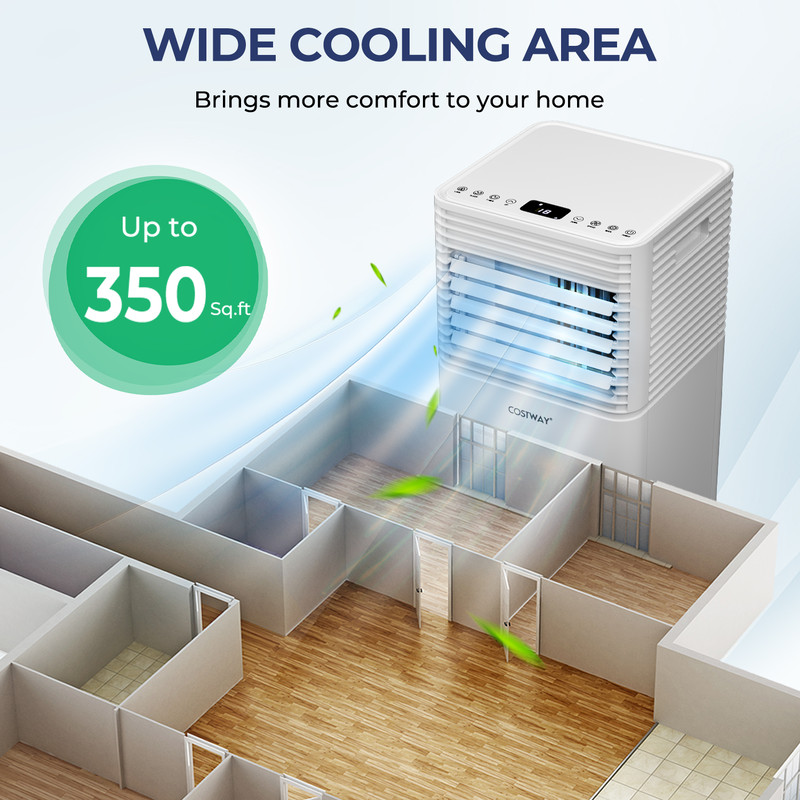 Portable Air Cooler With Fan  Dehumidifier Smart Touch  Remote Control AC For Rooms Home Use 5