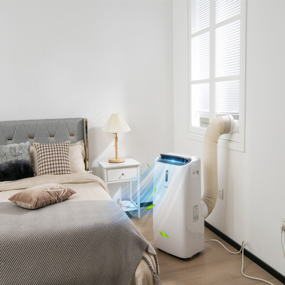 Smart BTU Portable Air Conditioner With WiFi Control Dehumidifier Heater  Fan Quiet AC For Bedroom  1