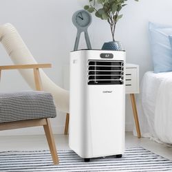 portable air conditioner with remote control, fast cooling ac unit for home & office, dehumidifier, fan, led display
