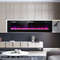 60 Inches Ultra-thin Electric Fireplace Heater with Remote, Timer & Wall Mount, 1500W Recessed LED Flame