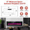 60 Inches Ultra-thin Electric Fireplace Heater with Remote, Timer & Wall Mount, 1500W Recessed LED Flame