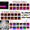 60 Inches Ultra-thin Electric Fireplace Heater with Remote, Timer & Wall Mount, 1500W Recessed LED Flame