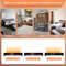 1400W Baseboard Electric Heater with Realistic Multicolor Flame, Quiet Indoor Room Heater with Thermostat & Remote