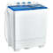 26 lbs Semi-Automatic Twin Tub Washing Machine with Drain Pump, Portable Washer Spinner Combo for Apartments, RV, Dorm