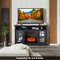 48 Inch Fireplace TV Stand with 18 Inch Electric Insert Heater, Cabinet Storage & Remote Control for TVs up to 55 Inch