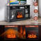 48 Inch Fireplace TV Stand with 18 Inch Electric Insert Heater, Cabinet Storage & Remote Control for TVs up to 55 Inch