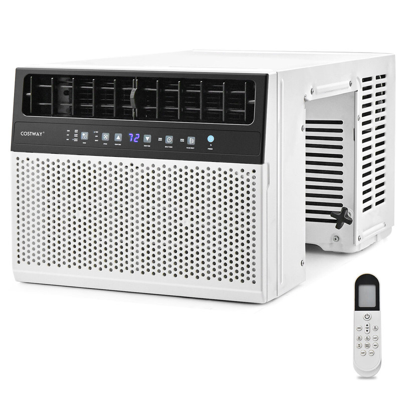 10000/12000 BTU Window Air Conditioner with Handy Remote, LED Control Panel, Energy Saver, Dehumidifier, Quiet AC Unit